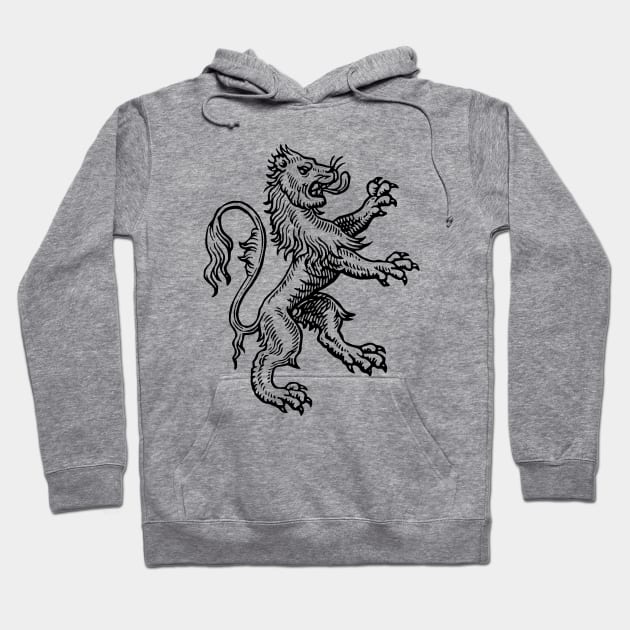 Heraldic Lion Hoodie by Vintage Boutique